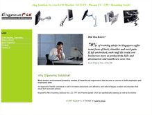 Tablet Screenshot of ergonofit.com